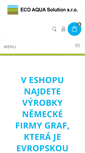 Mobile Screenshot of eco-aqua-shop.cz