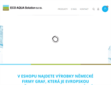Tablet Screenshot of eco-aqua-shop.cz